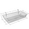 Azar Displays 5"H Chrome Wire Basket, PK2 300625 - alternate 2